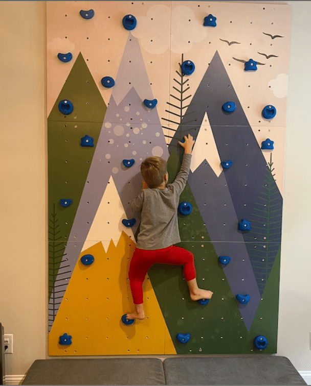 Climbing Wall Panels – Set of 3, 6 or 9 Durable, Interactive Sport Panels for Strength and Coordination - CleverWood