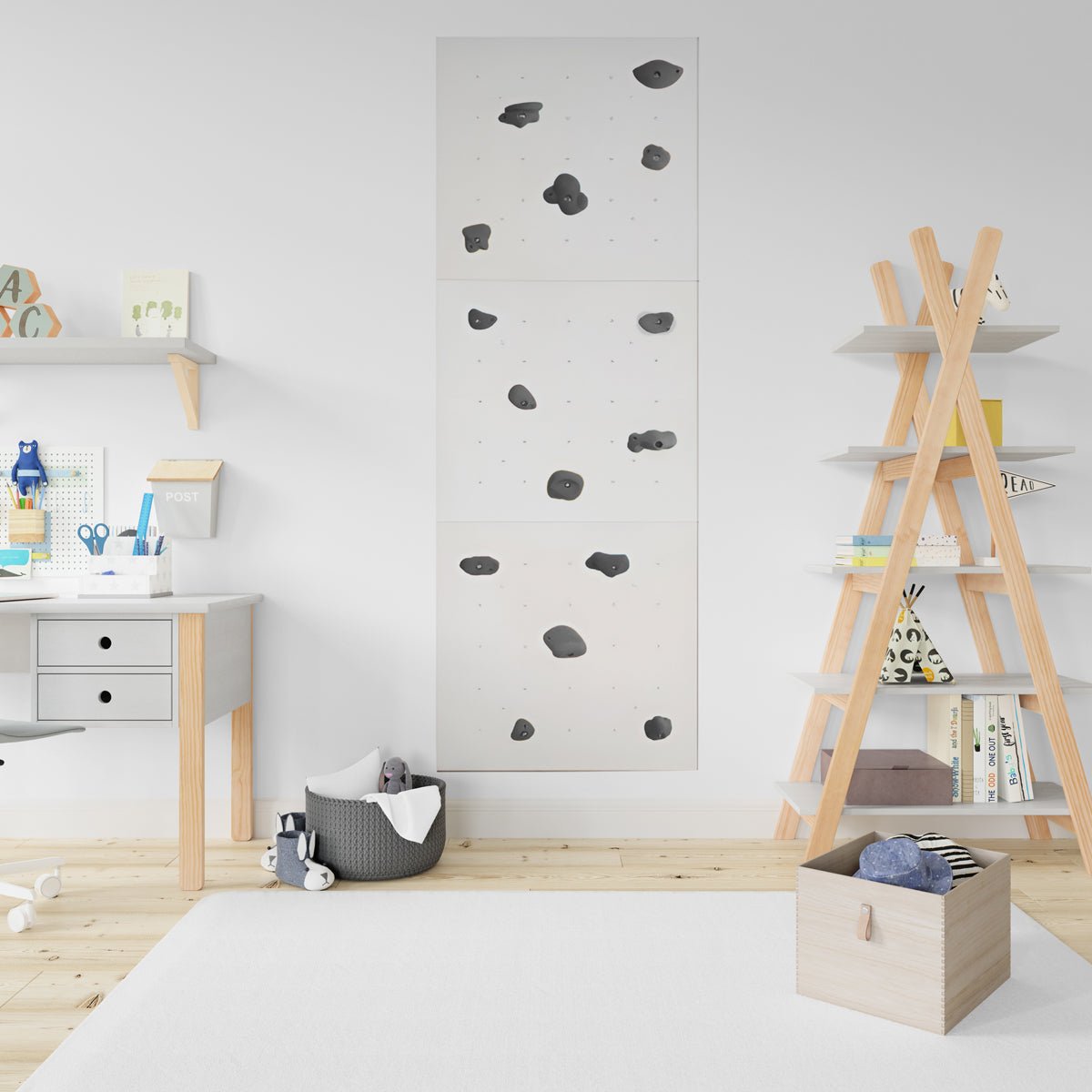 Climbing Wall Panels – Set of 3, 6 or 9 Durable, Interactive Sport Panels for Strength and Coordination - CleverWood