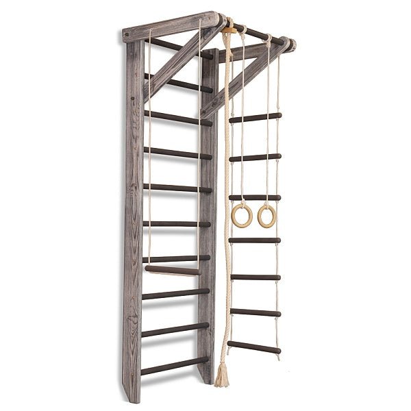 Colored Swedish ladder for kids and adults with Rope attachments - CleverWood
