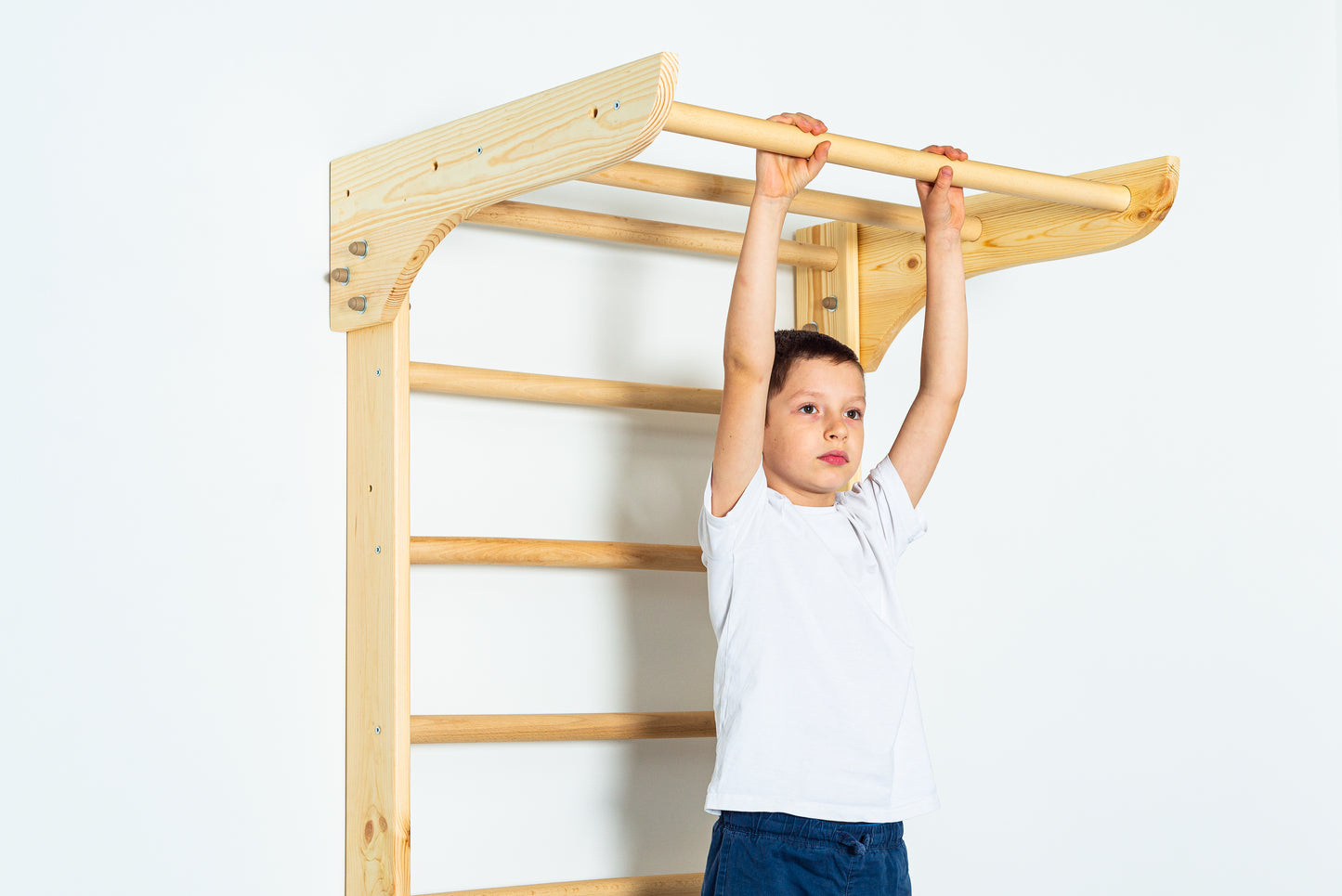 Heavy Duty Wooden Swedish Sport Ladder For Calisthenics and Workout