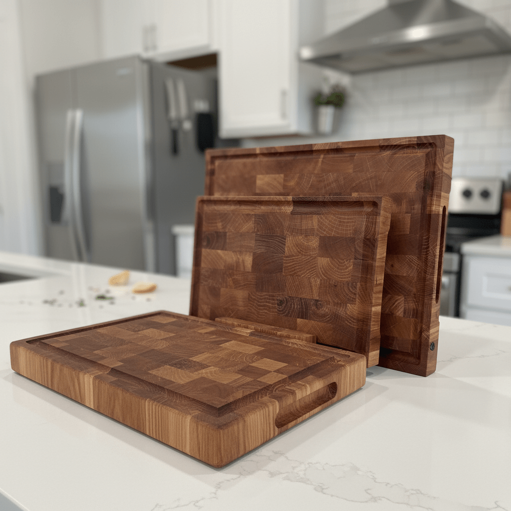 Premium End Grain Oak Cutting Board - CleverWood