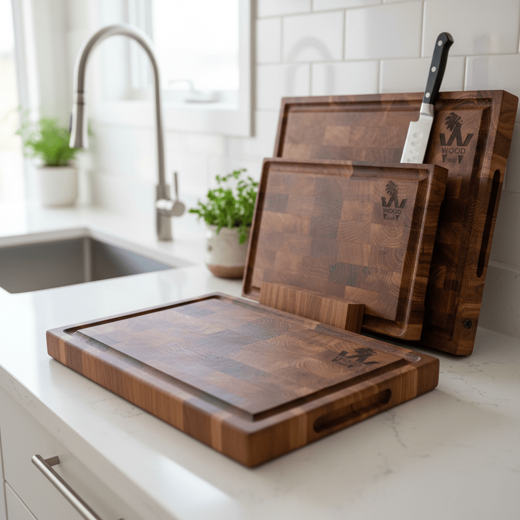 Premium End Grain Oak Cutting Board - CleverWood