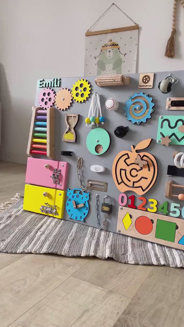 Medium Educational Busy Board for Brain and Motor Skills Development