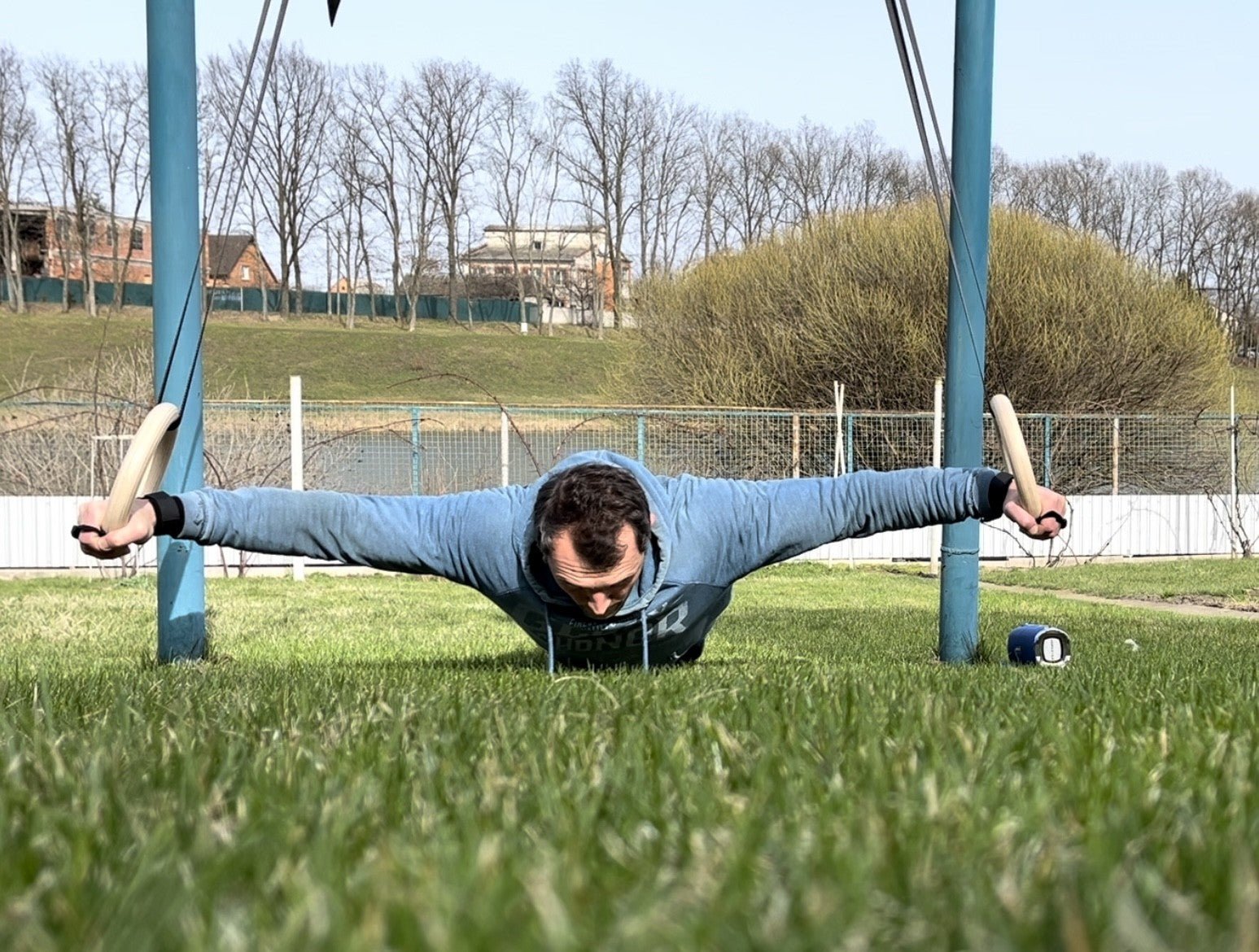 Professional Gymnastics Rings w/ Straps - CleverWood