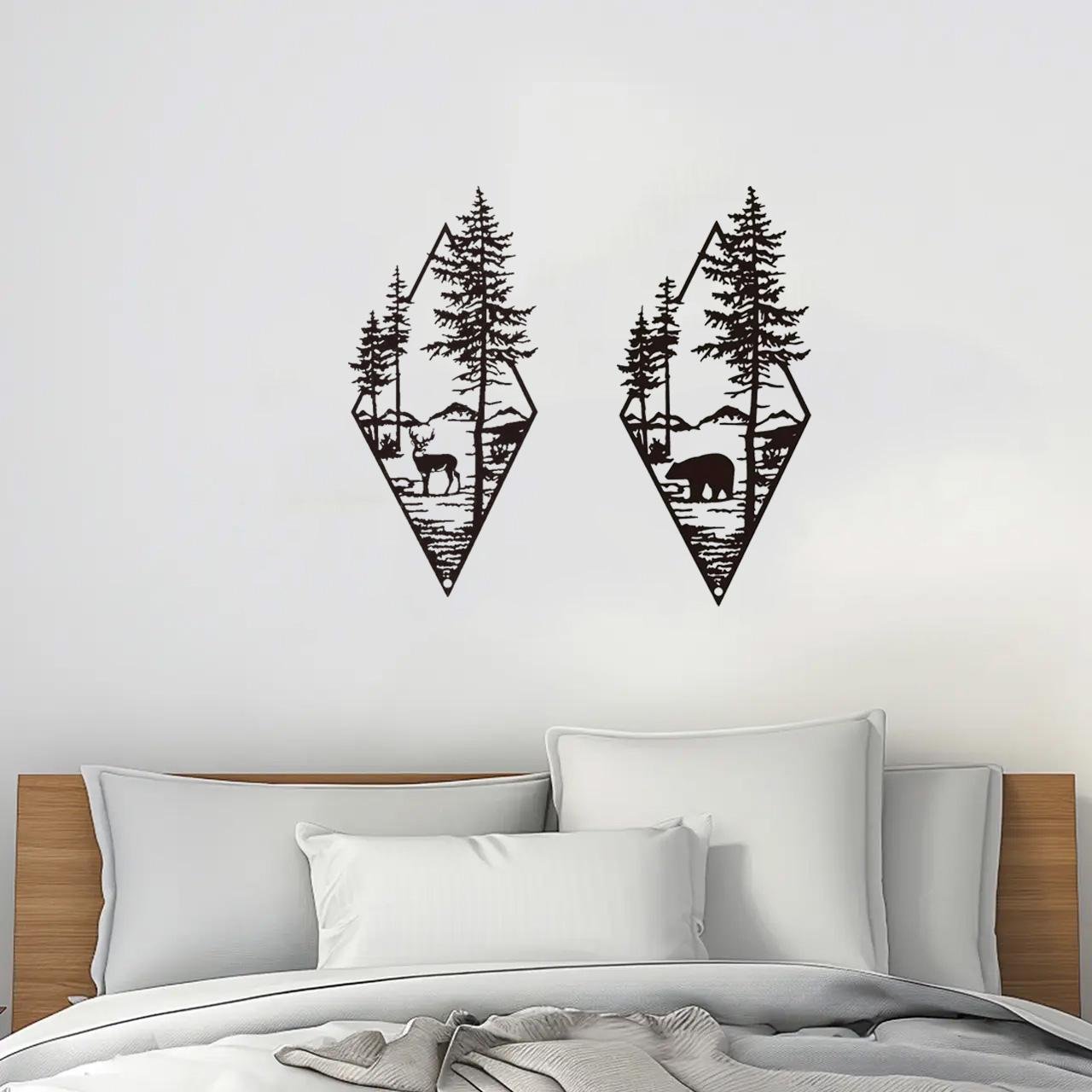 Rustic Forest Animal Metal Wall Art - CleverWood