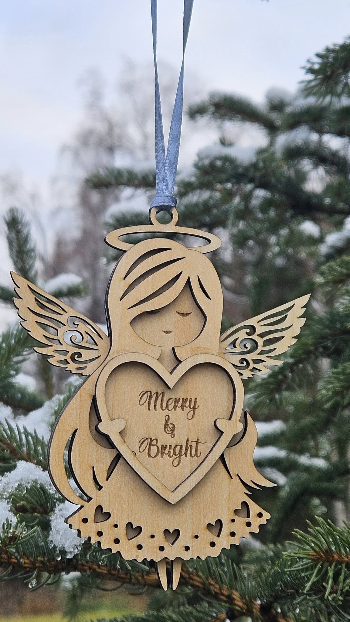 Set of Christmas Tree Toys_Angels - CleverWood