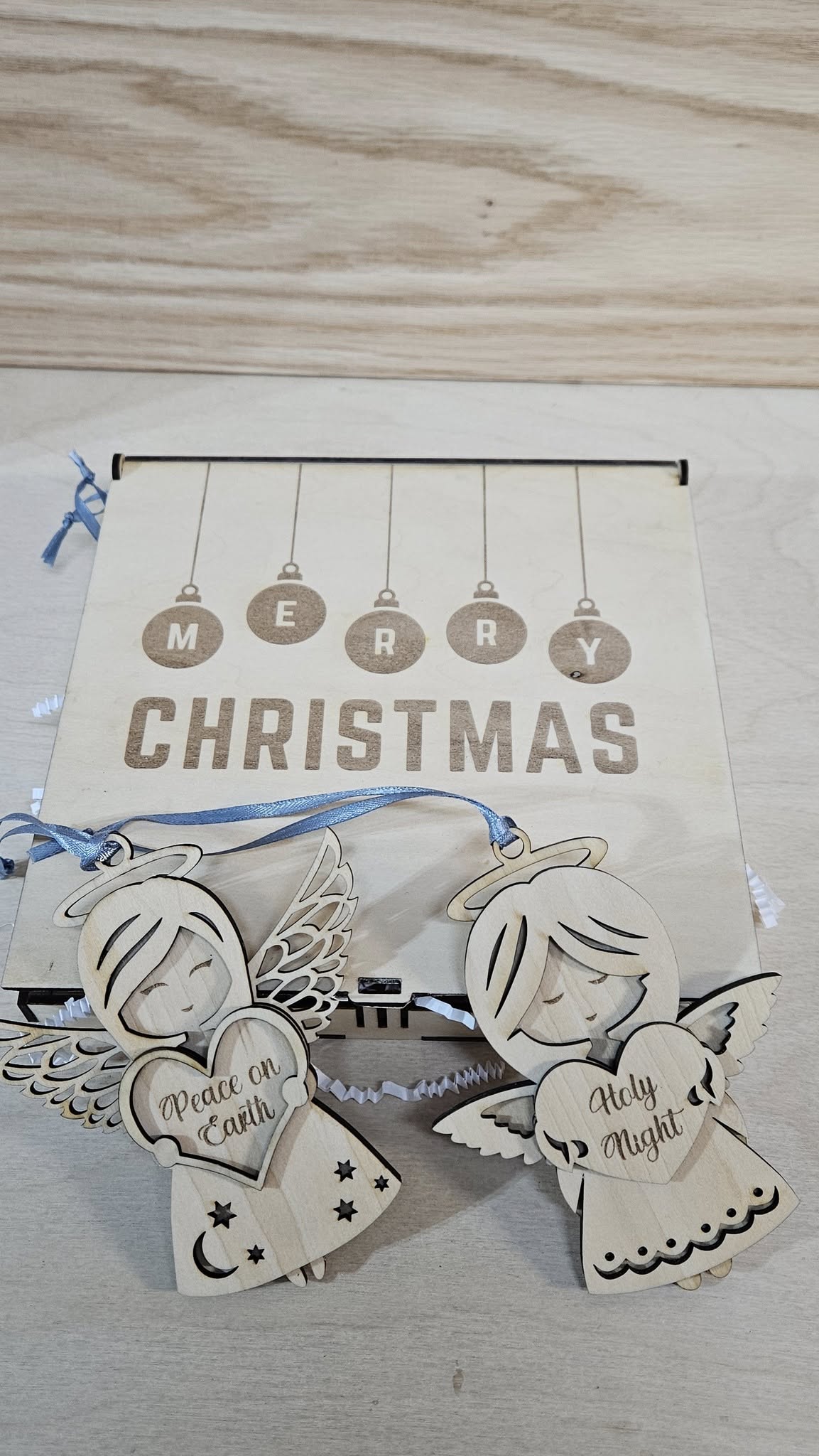 Set of Christmas Tree Toys_Angels - CleverWood