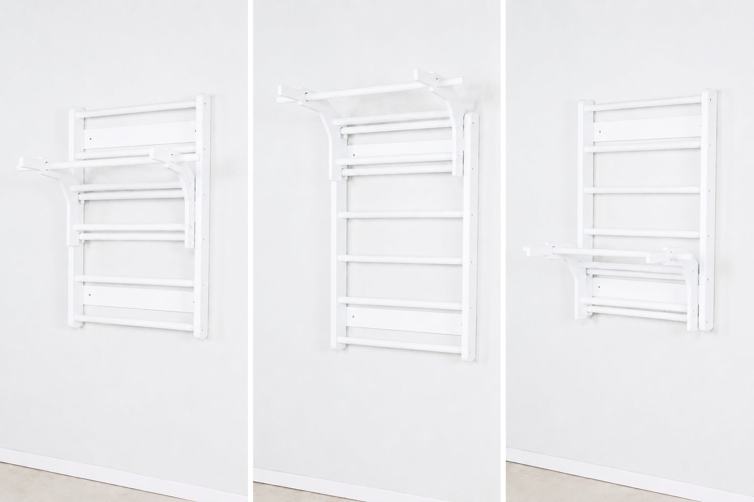 Mini Swedish Wall Ladder with Pull up Bar and Dip Bar
