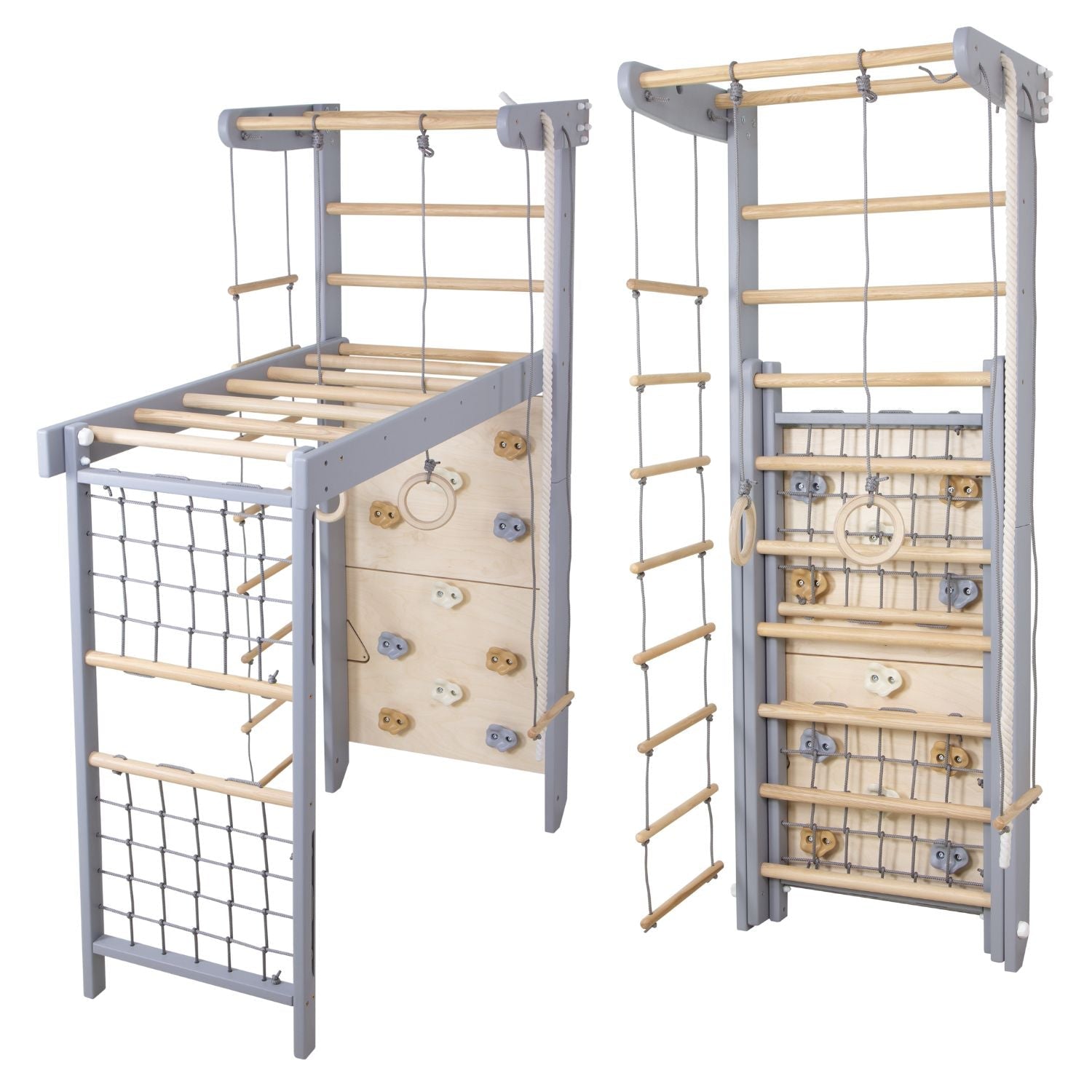 Wooden Foldable Indoor Playground "Transformer - Climber" - CleverWood