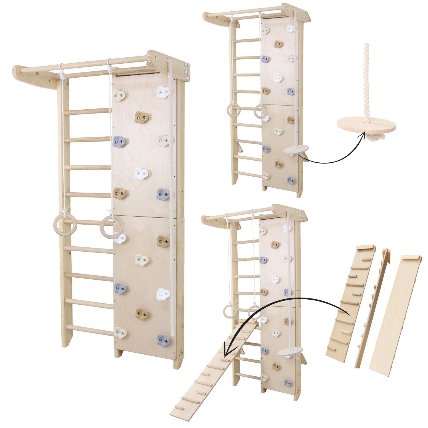 Wooden Indoor Playground "Kombi" - CleverWood