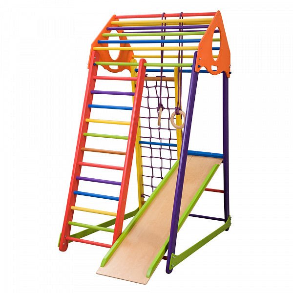 Wooden Playground for Kids - Indoor/Outdoor Use - Sport complex from natural materials - CleverWood
