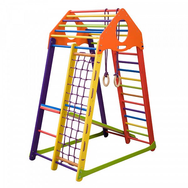 Wooden Playground for Kids - Indoor/Outdoor Use - Sport complex from natural materials - CleverWood
