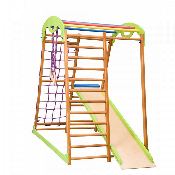 Wooden Sport Climbing Playground for Kids - CleverWood