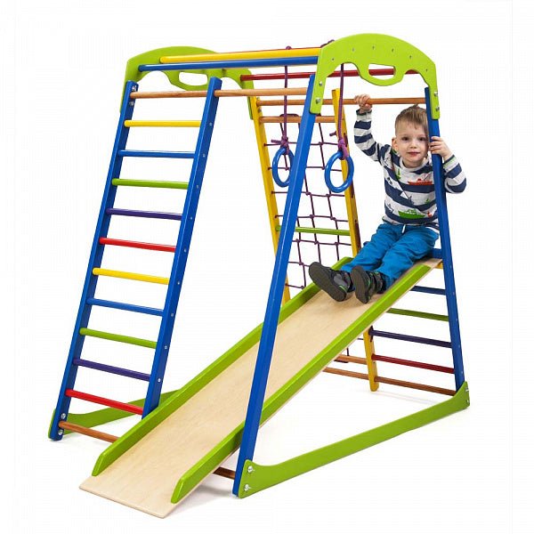 Wooden Sport Climbing Playground for Kids - CleverWood